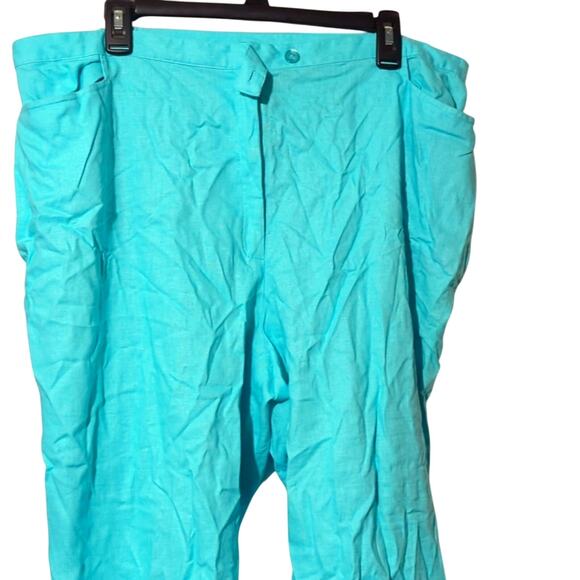 Sag Harbor Pants - 2/$20 NWT Sag Harbor Aqua Cropped Pants w/ Beading - Size 20W 0175